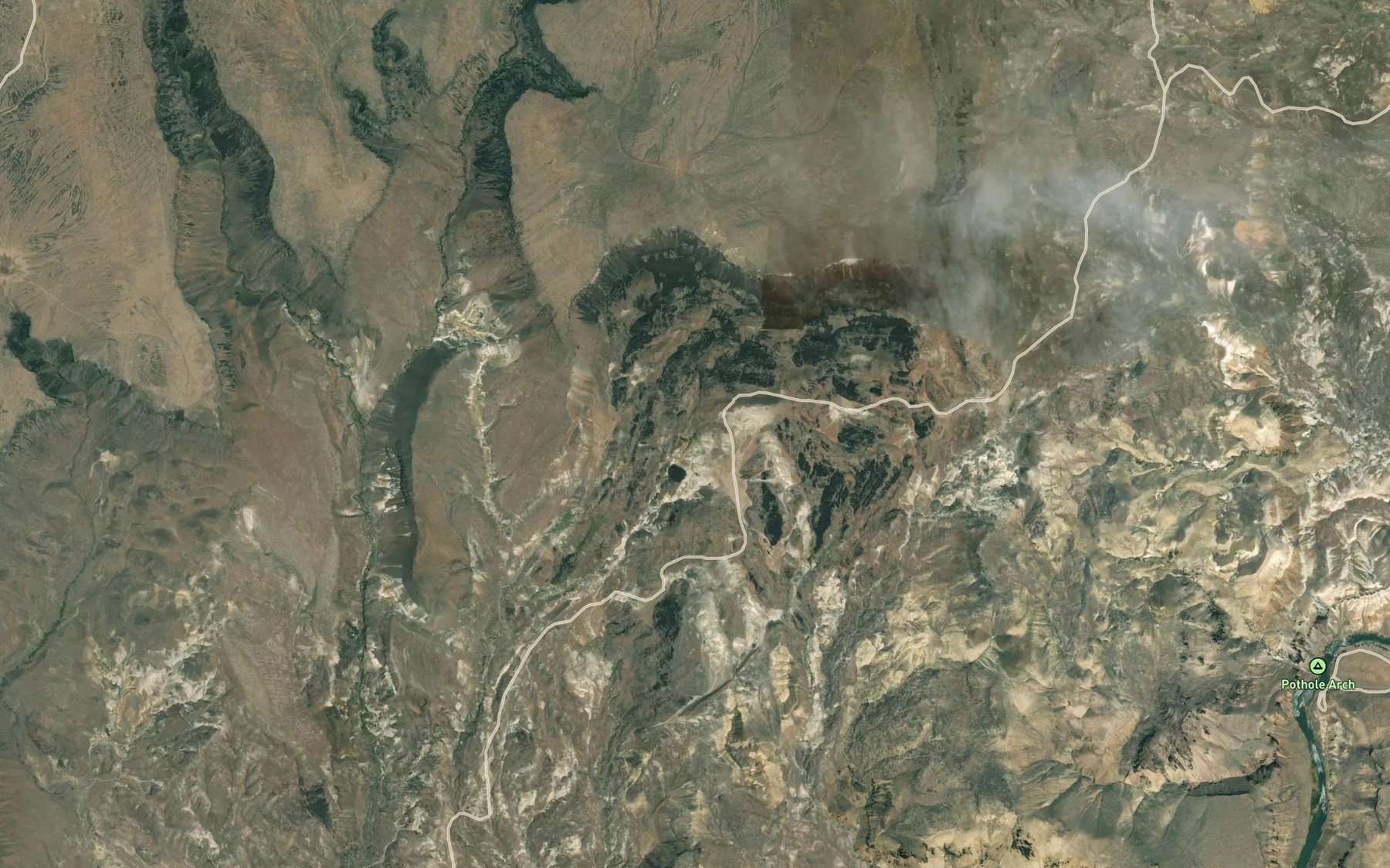Satellite map of the West Spring