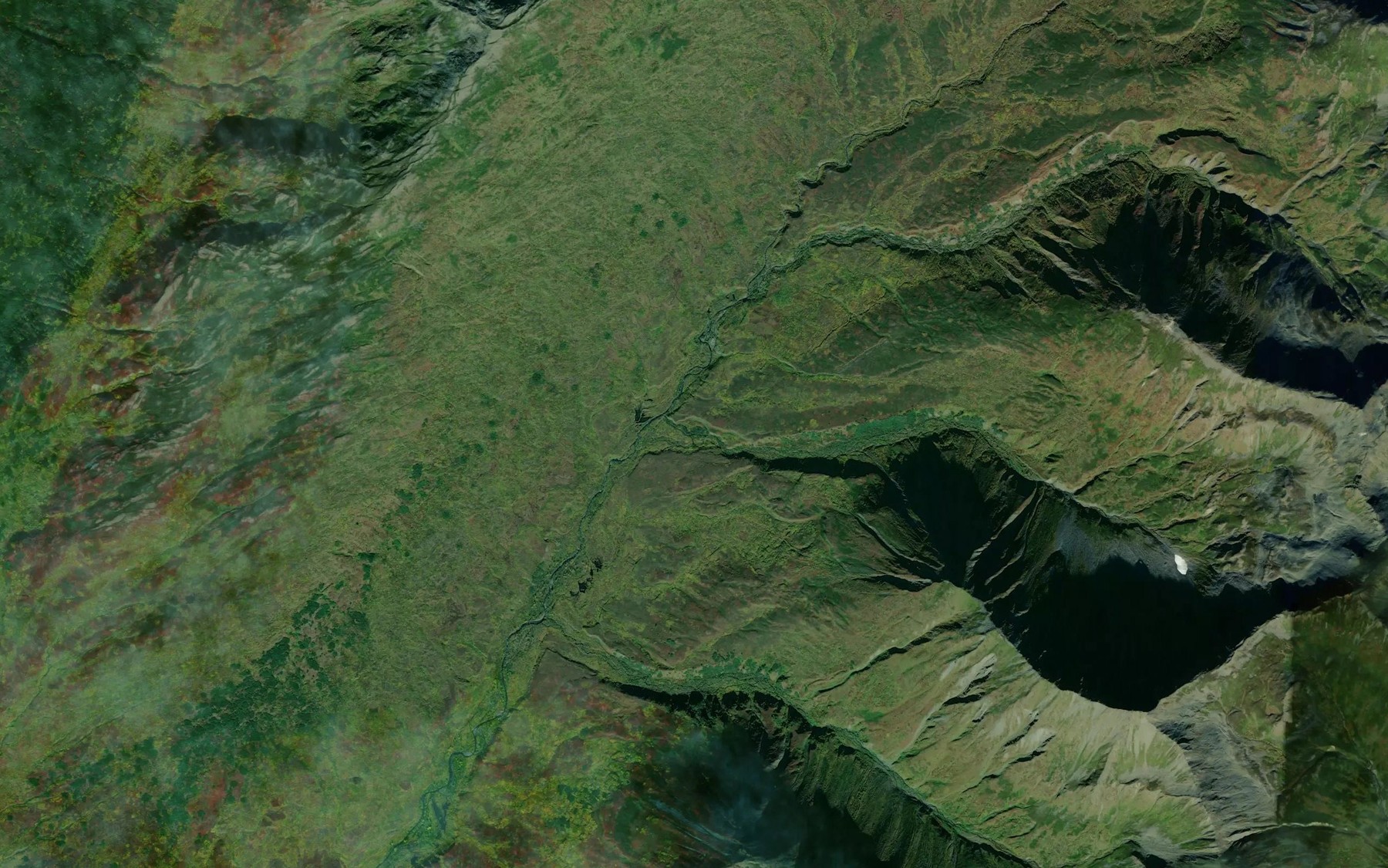 Satellite map of the Prospect Creek