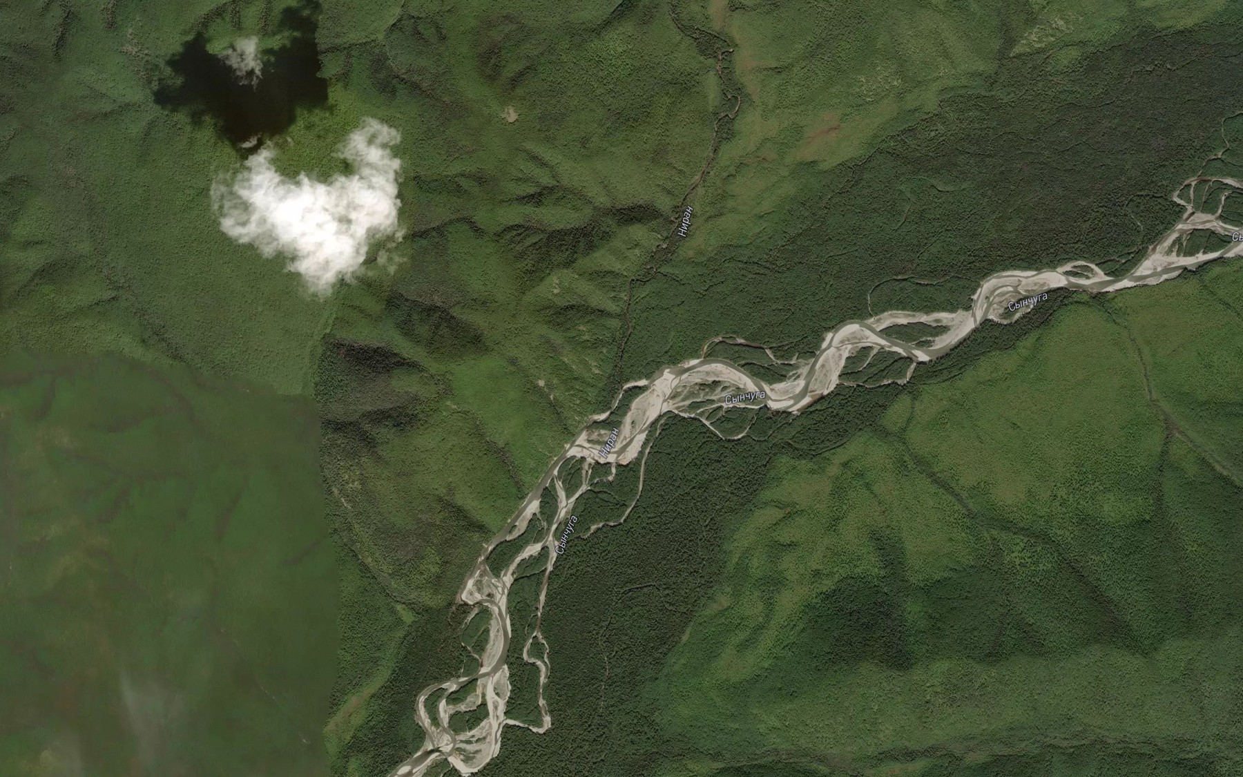 Satellite map of the Niran