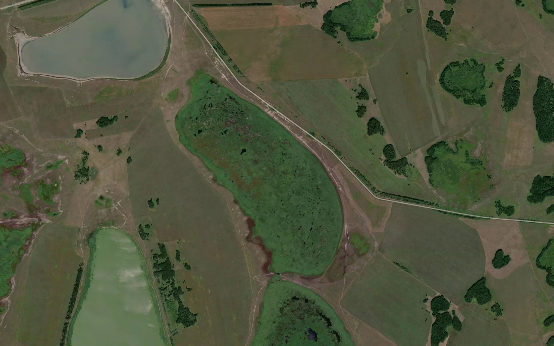 Satellite map of the Ozero Klyuchevskoye