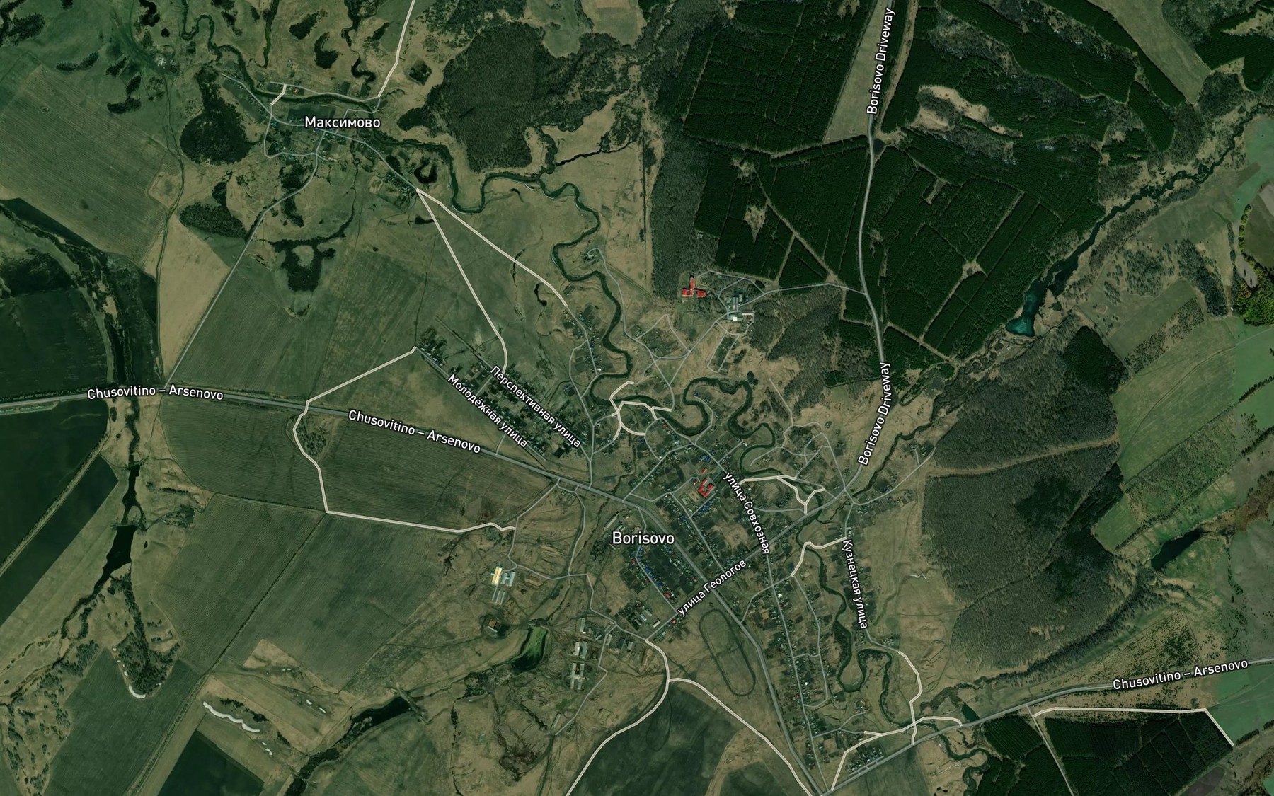 Satellite map of the Marayka