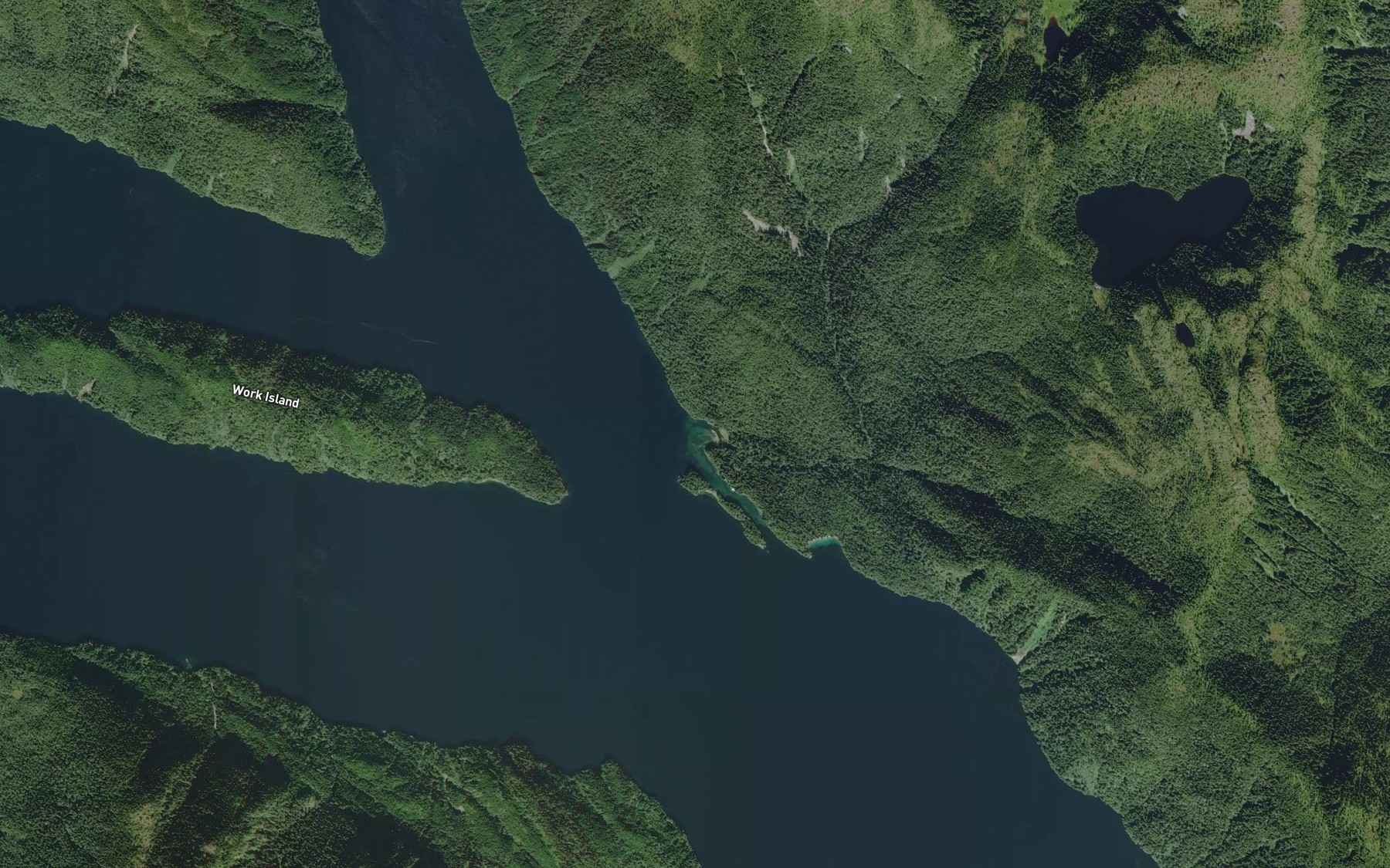 Satellite map of the Marmot Cove
