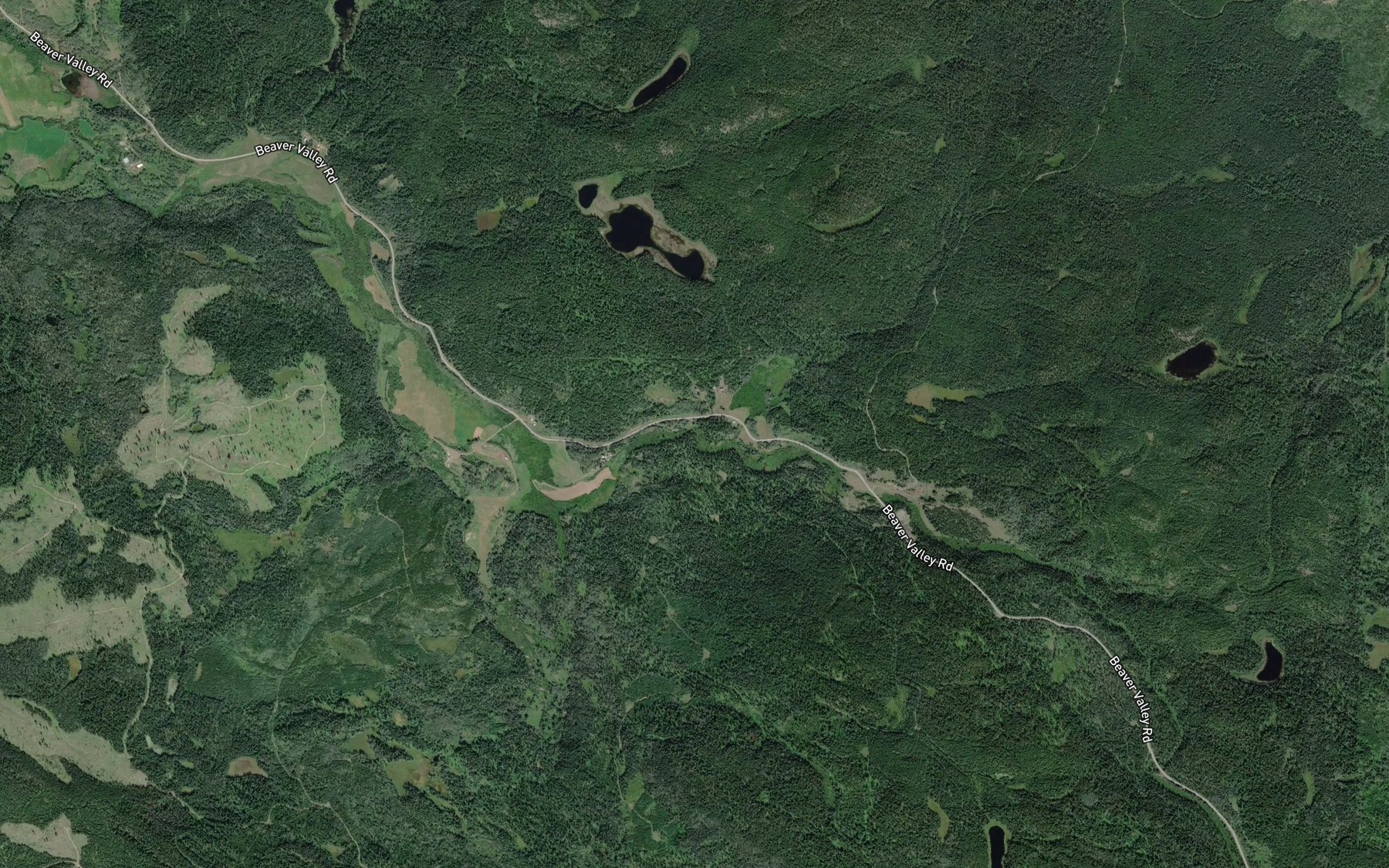Satellite map of the Jacobson Creek