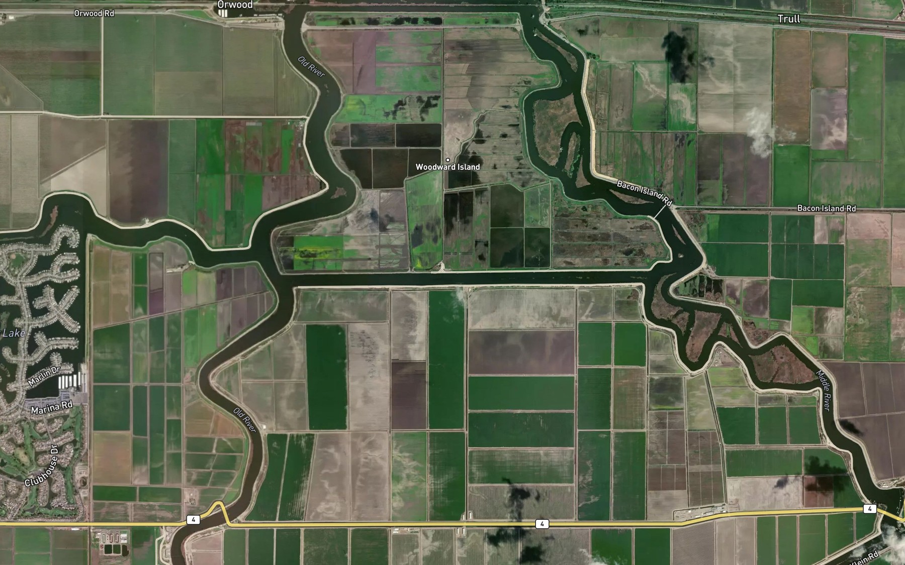 Satellite map of the North Victoria Canal