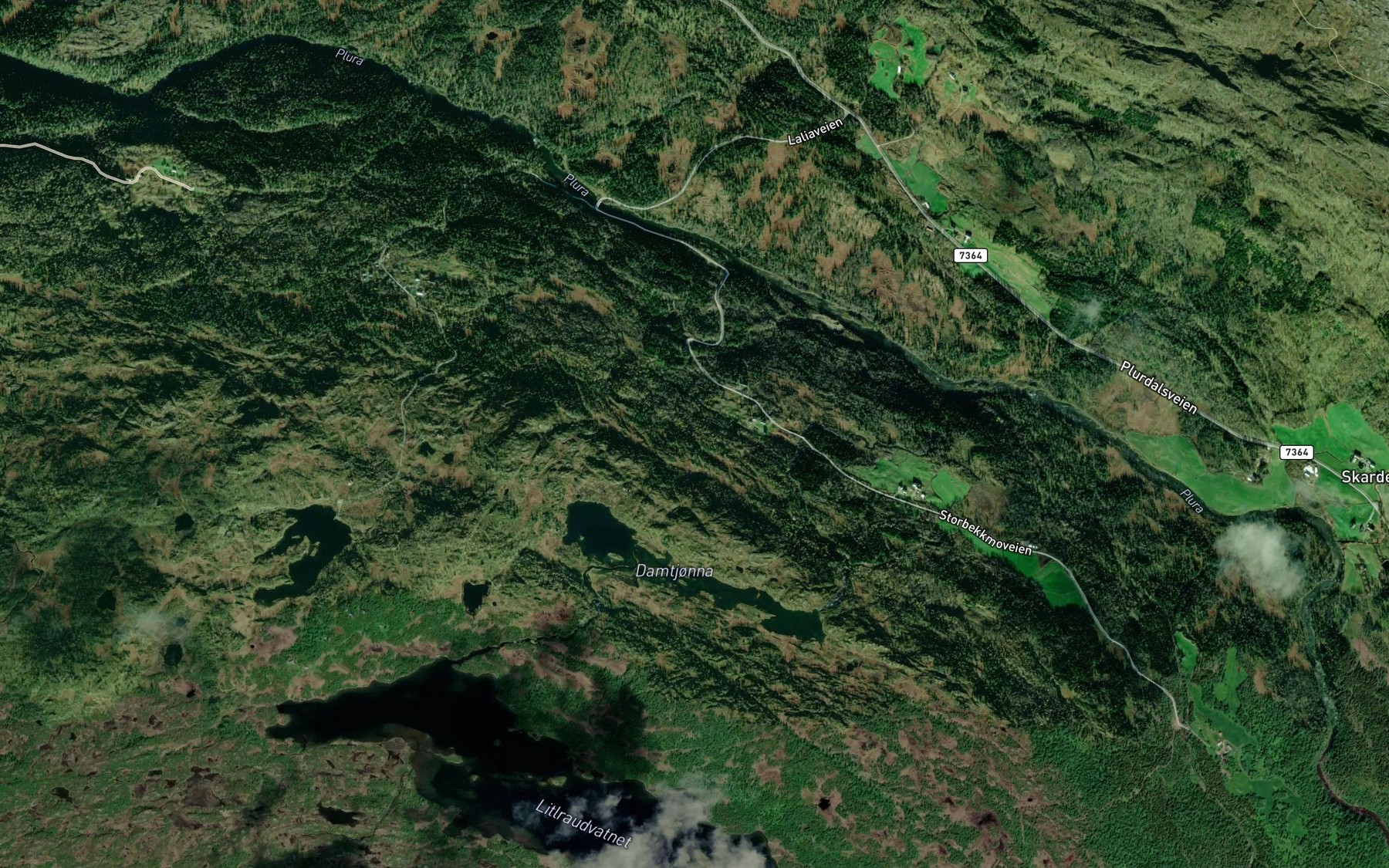 Satellite map of the Litlbekken