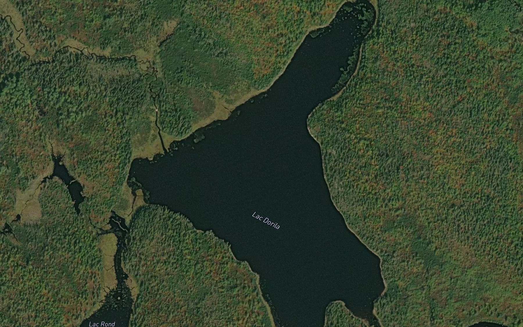 Satellite map of the Lac Dorila