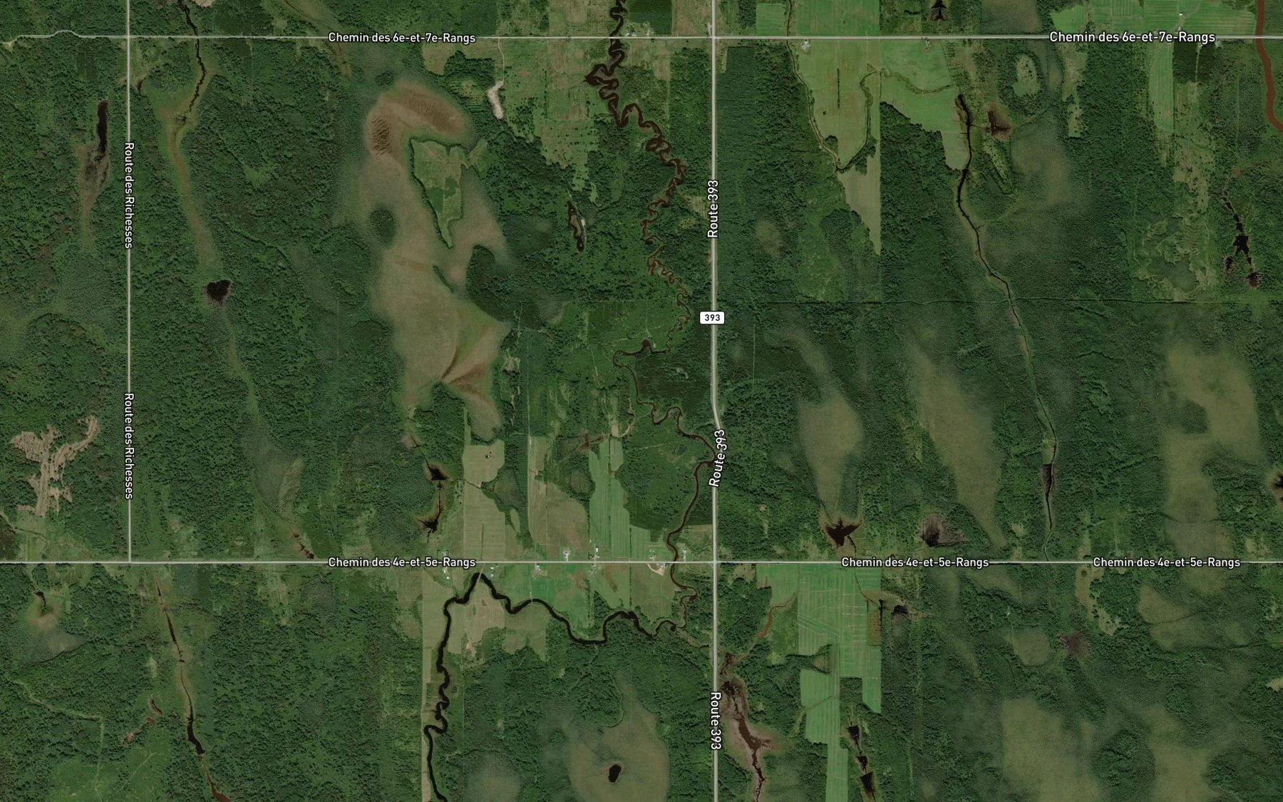 Satellite map of the Cours d'eau Rousseau
