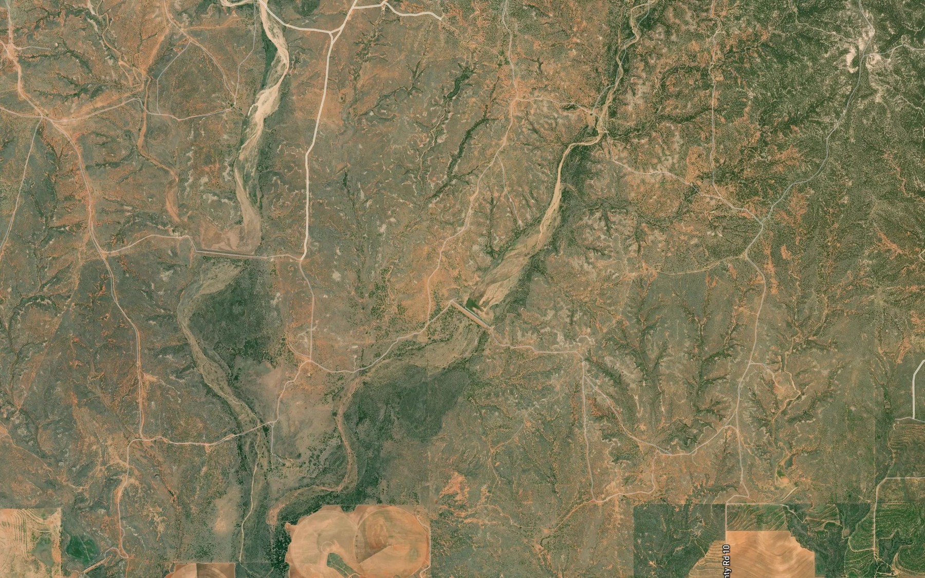Satellite map of the Soil Conservation Service Site 5 Reservoir