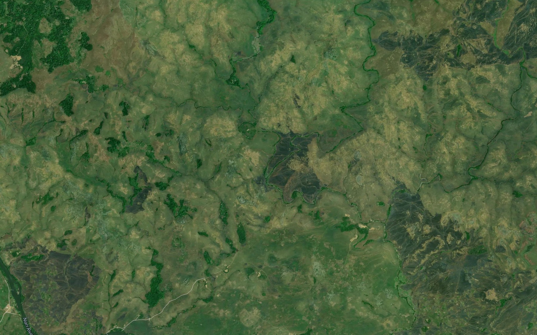 Satellite map of the Minga