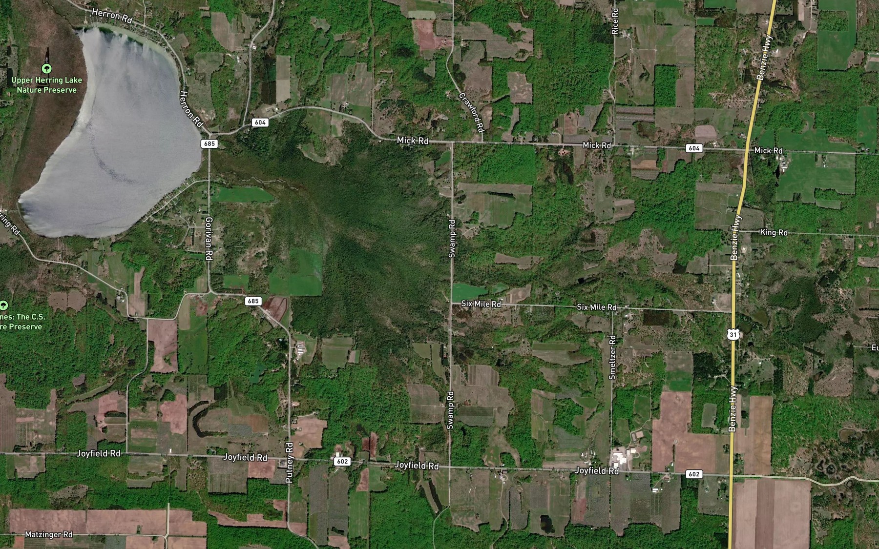 Satellite map of the North Branch Herring Creek