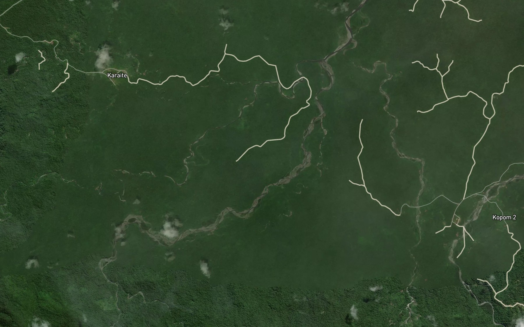 Satellite map of the Yilbu Creek