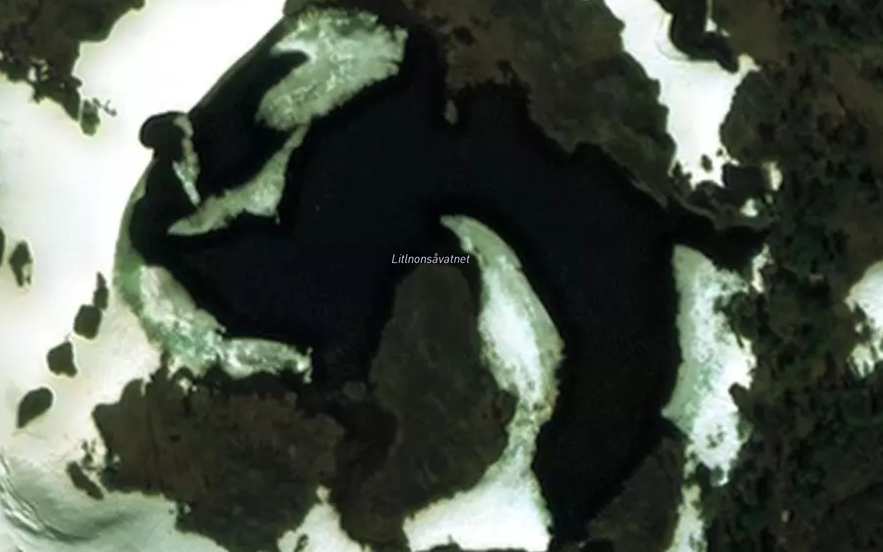 Satellite map of the Litj-Nonsavatnet