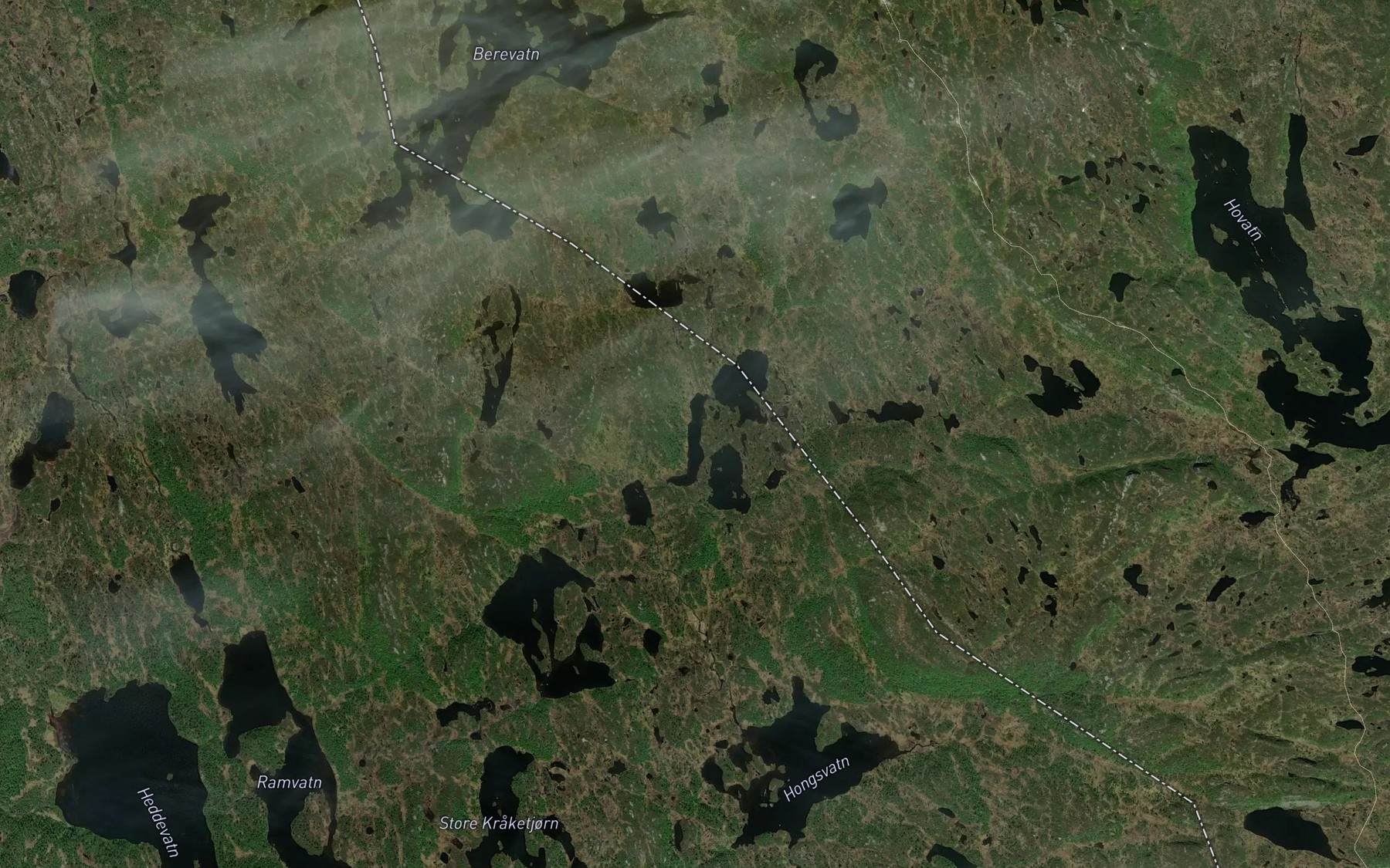 Satellite map of the Mastavtjonnin