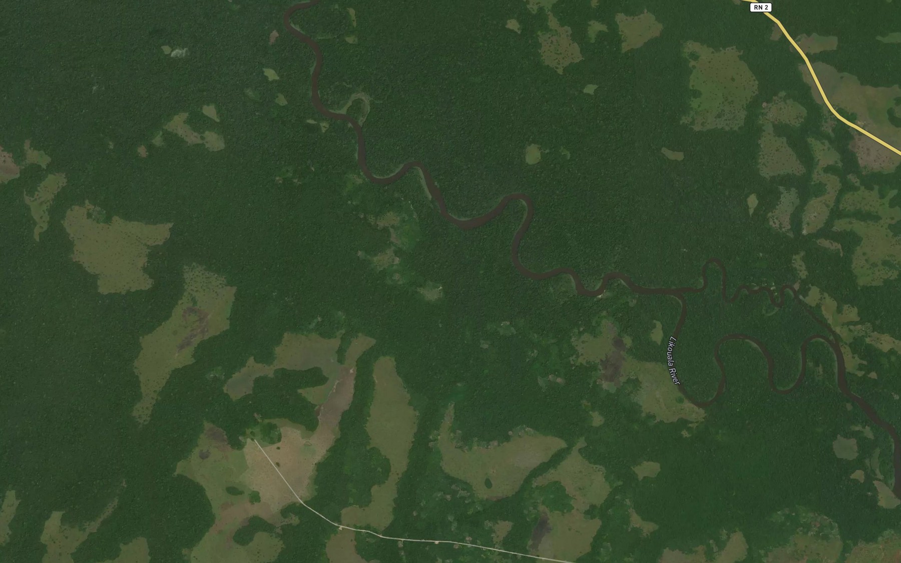 Satellite map of the Ambou