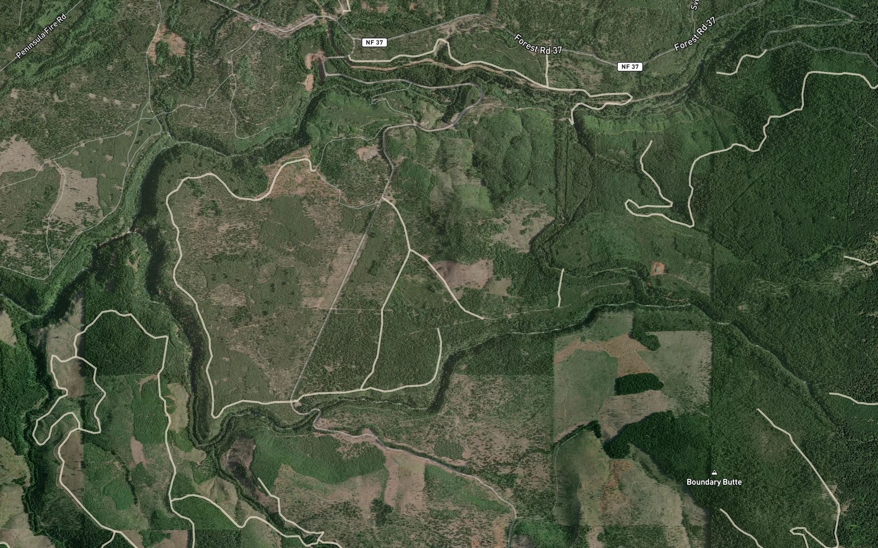 Satellite map of the Conley Spring
