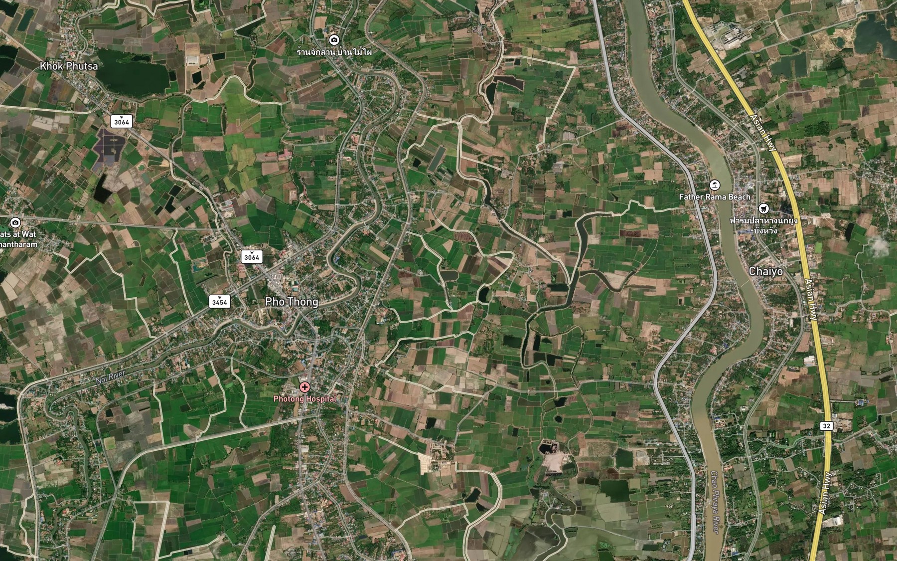 Satellite map of the Nong Yai Lam