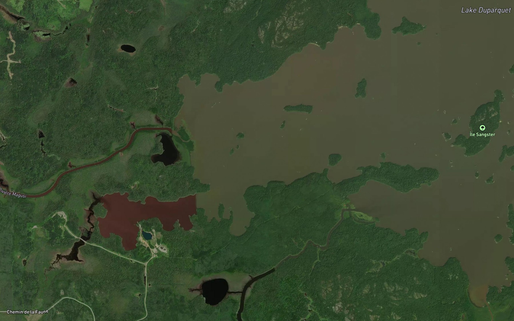 Satellite map of the Baie Magusi