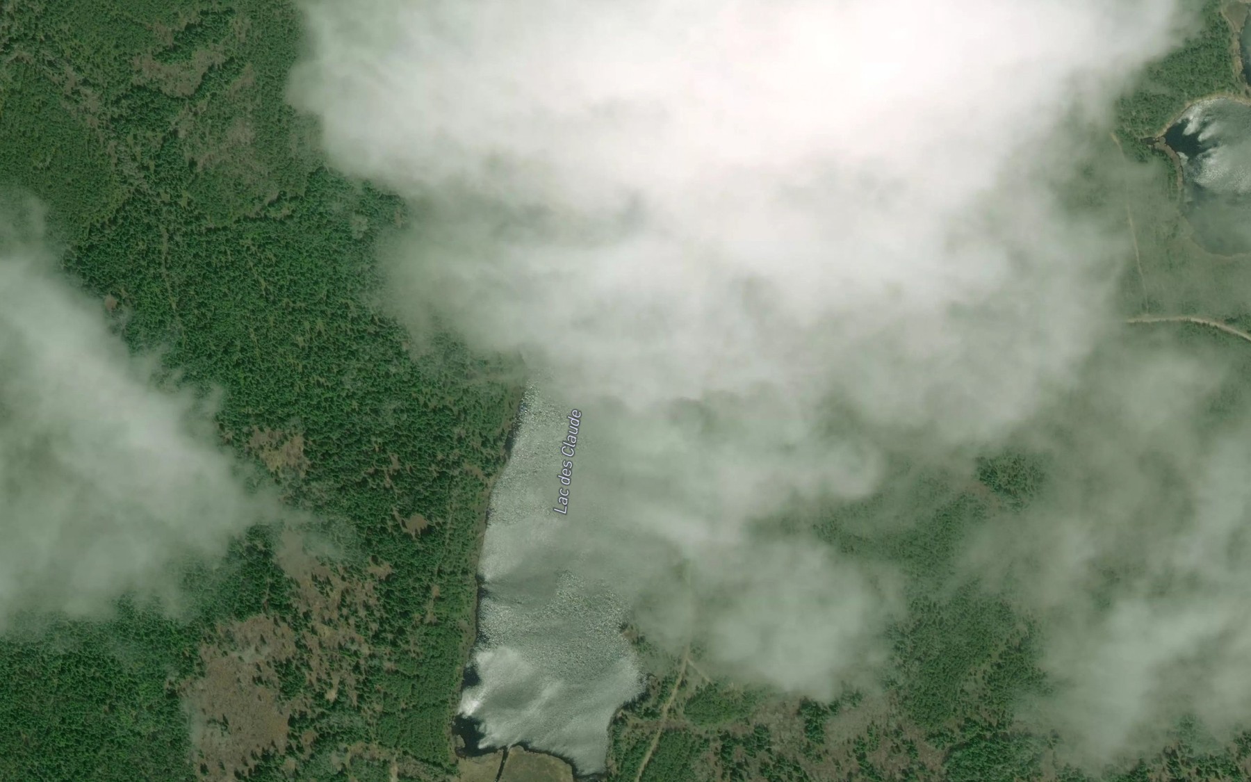 Satellite map of the Lac des Claude