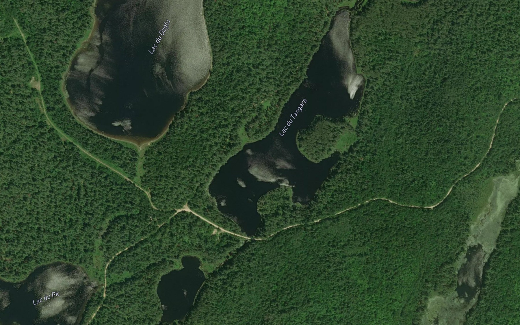 Satellite map of the Lac du Tangara