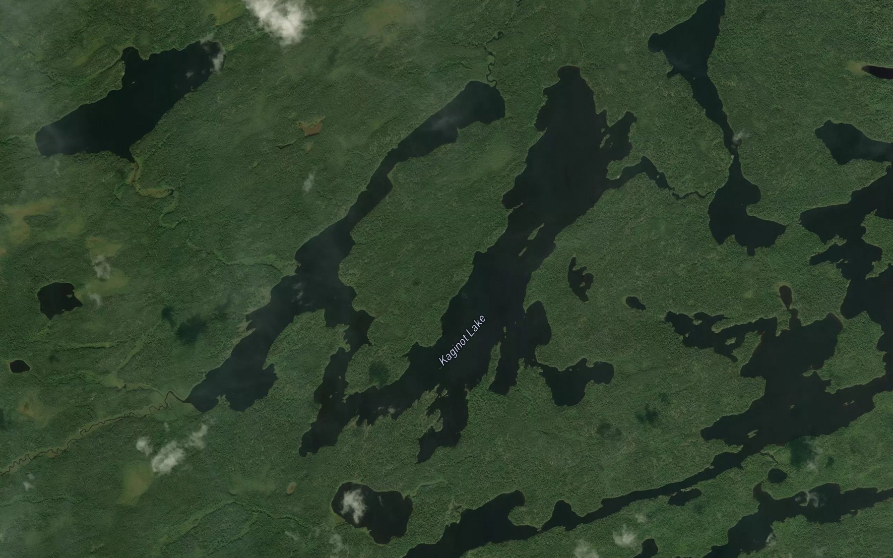 Satellite map of the Kaginot Lake