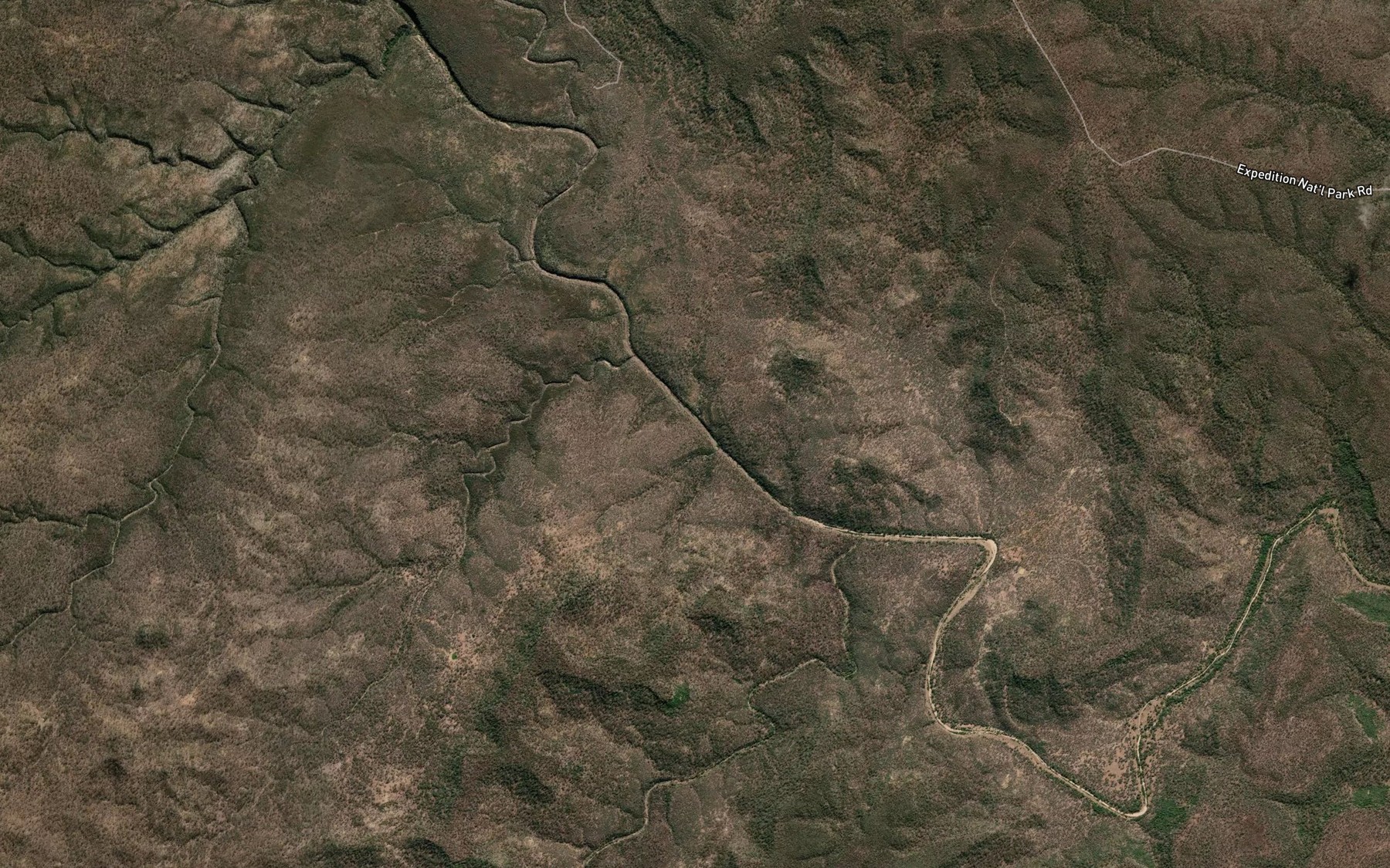 Satellite map of the Ladies Creek