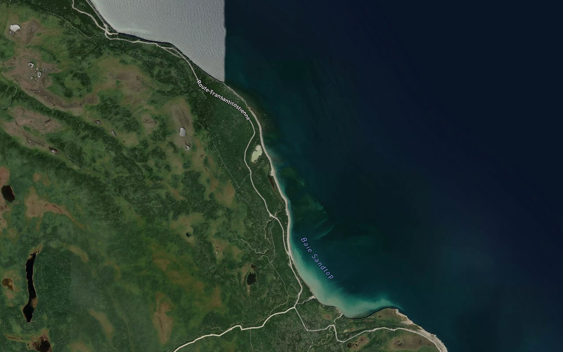 Satellite map of the Ruisseau du Trappeur