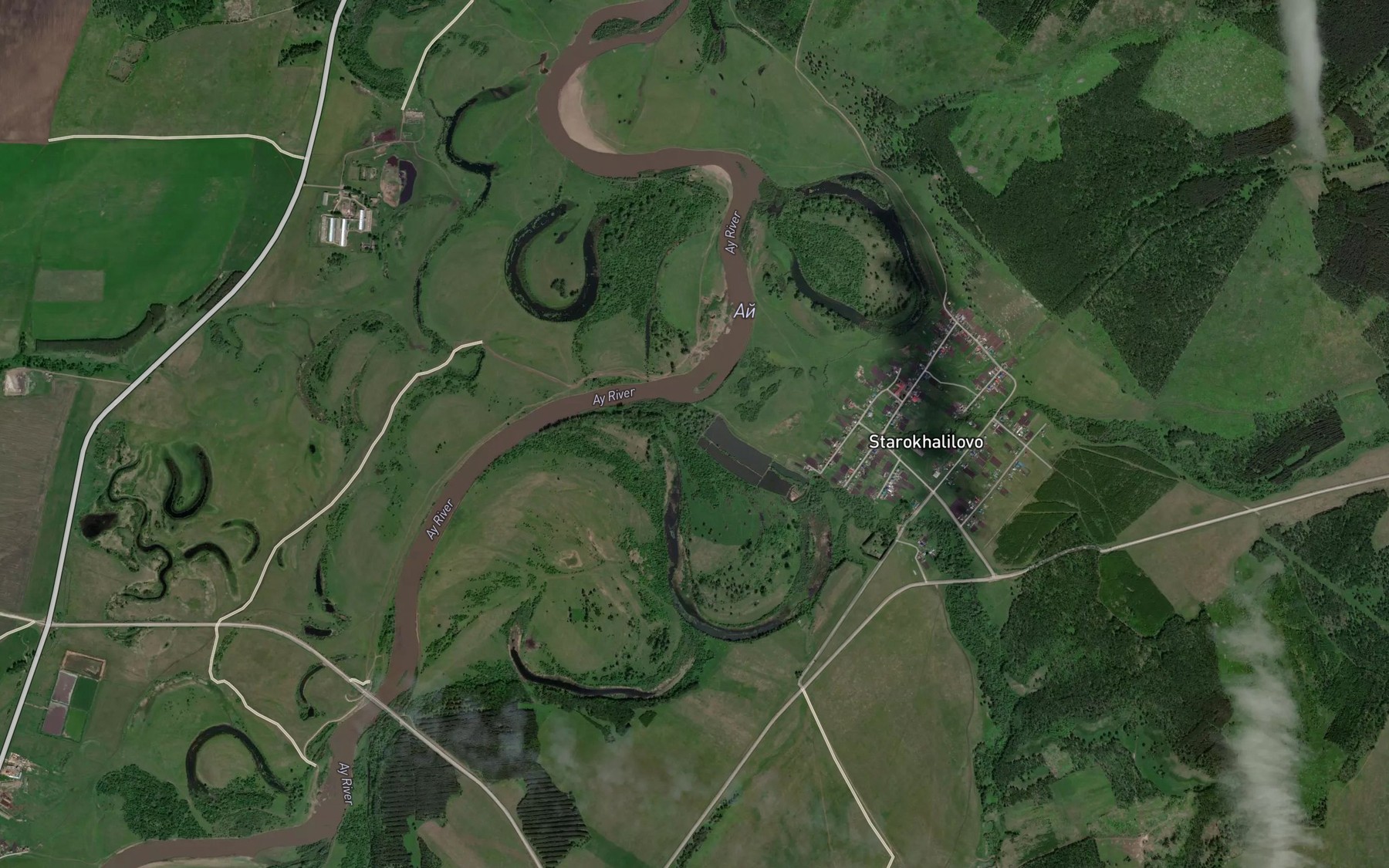 Satellite map of the Tandak