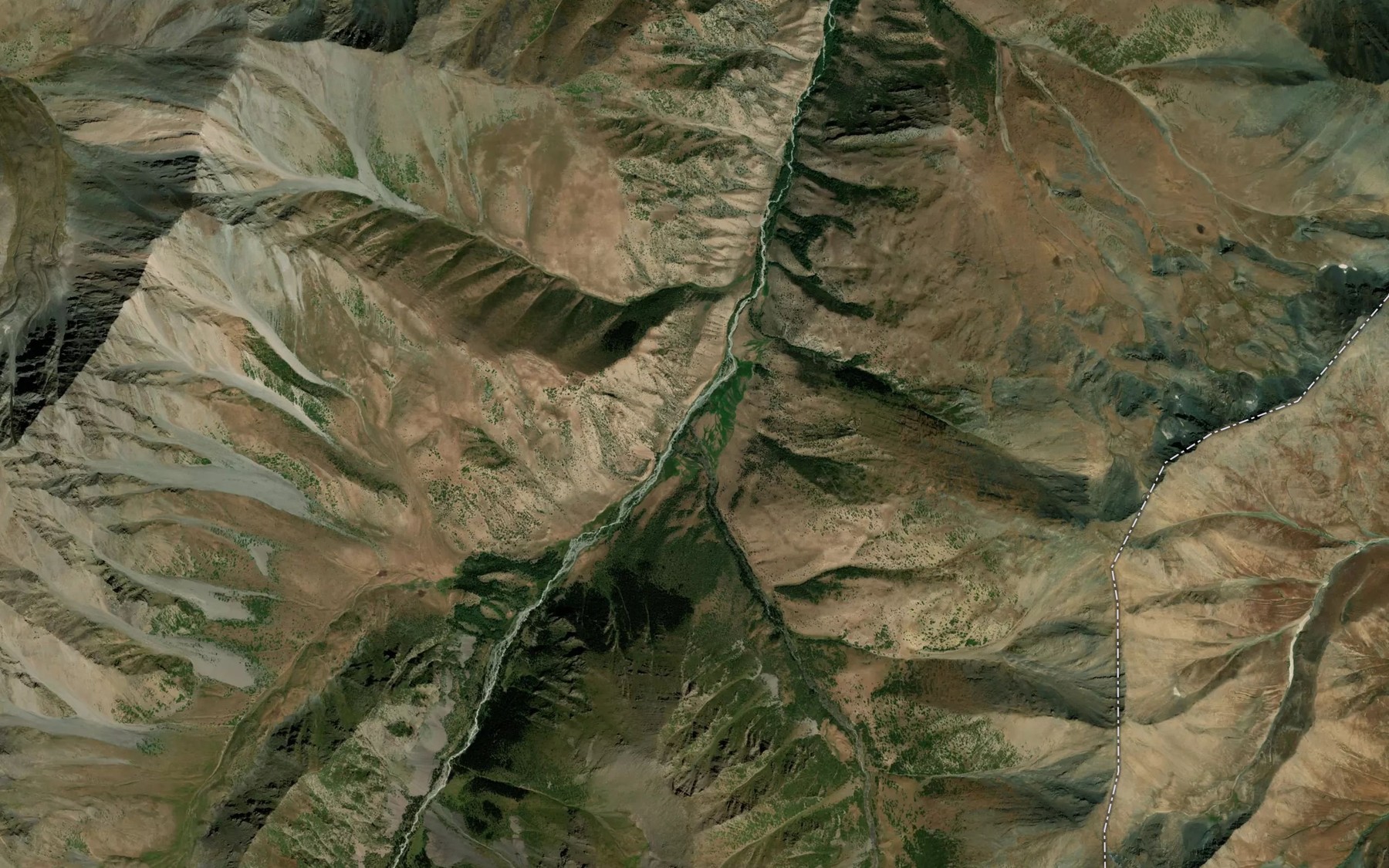 Satellite map of the Shavato
