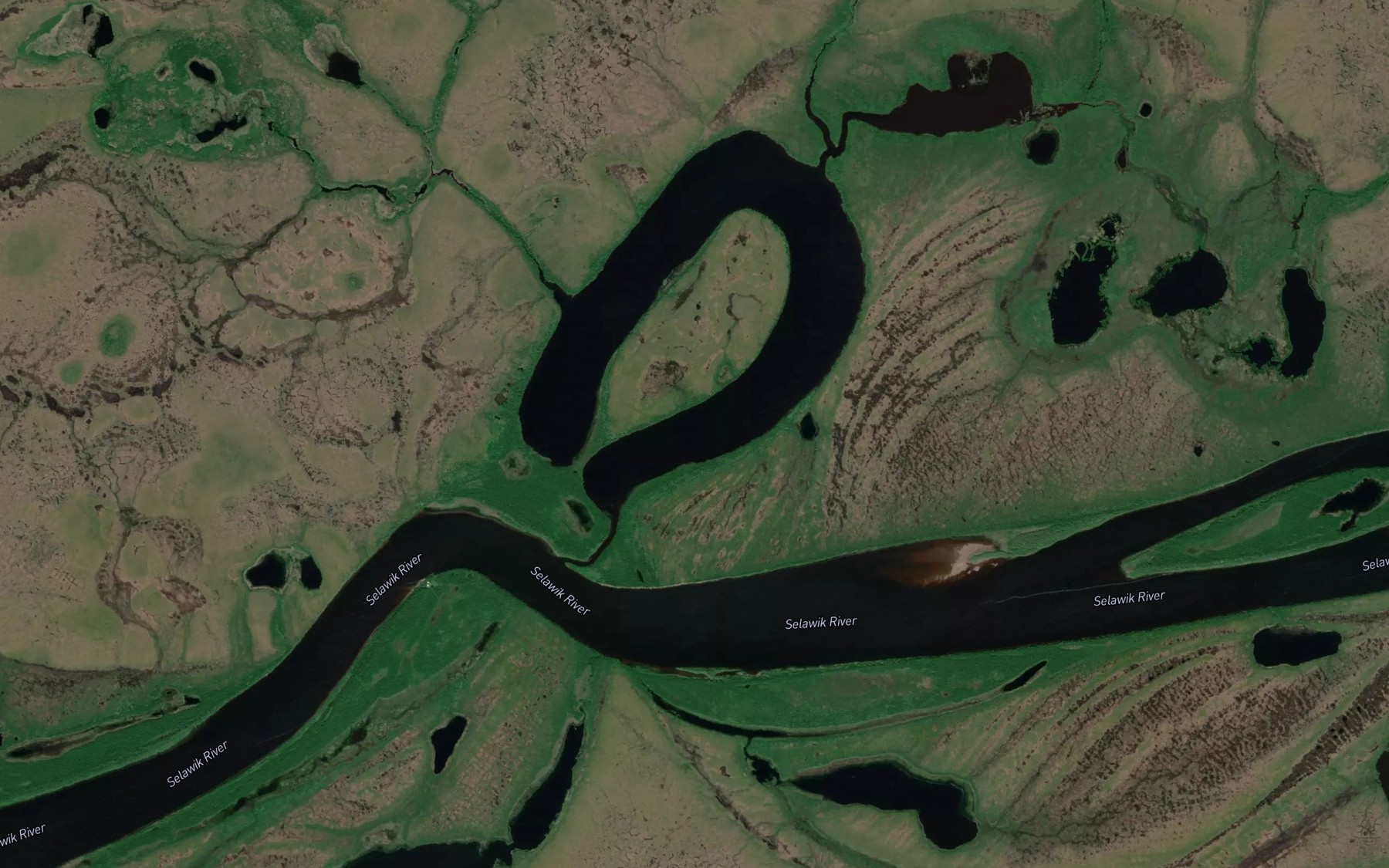 Satellite map of the Knoxville Lake