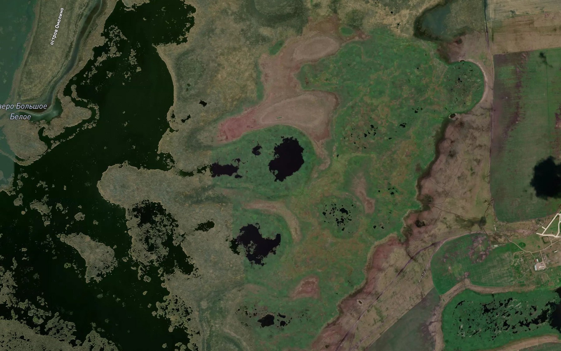 Satellite map of the Ozero Beloye