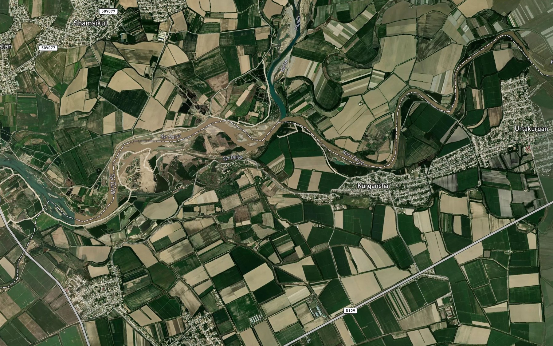 Satellite map of the Zambarko`l Kollektor