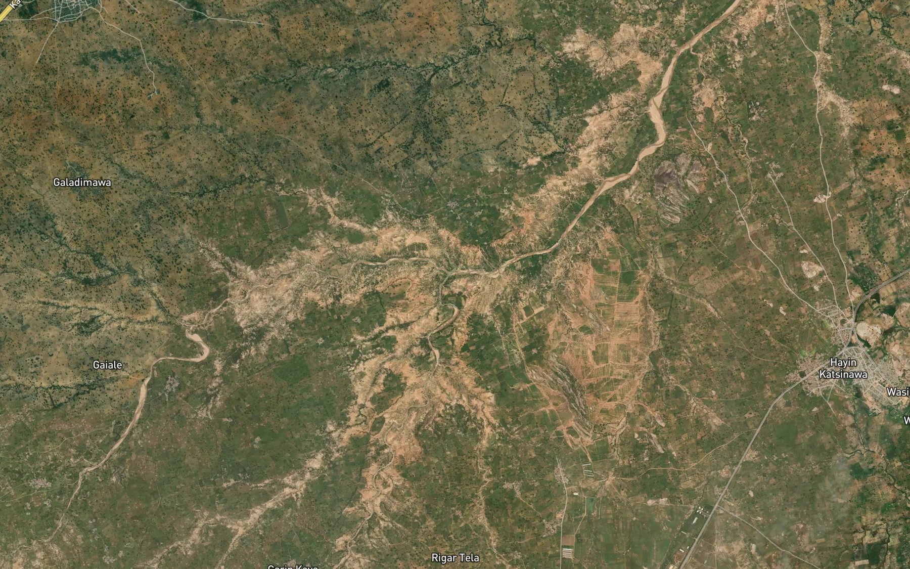 Satellite map of the River Atambu