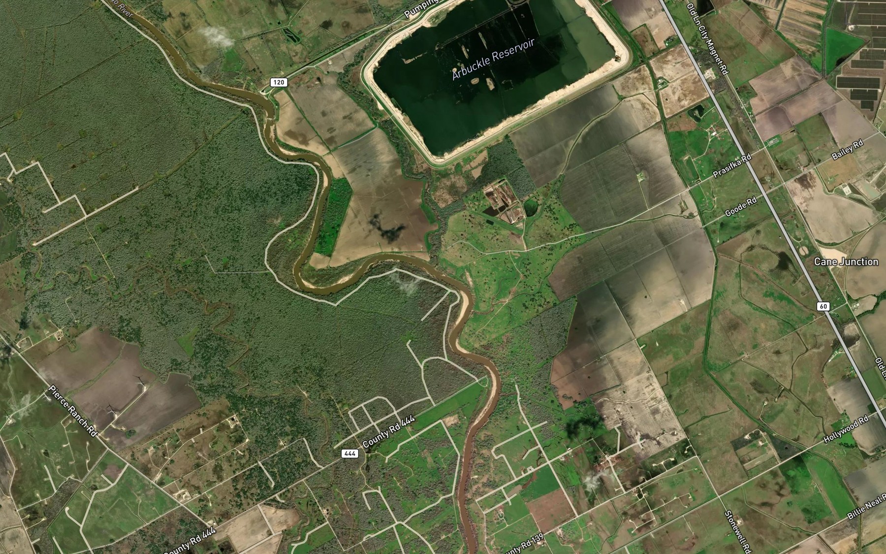 Satellite map of the Jarvis Creek