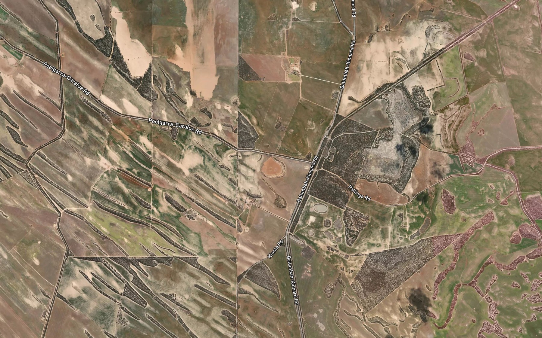 Satellite map of the Red Lagoon