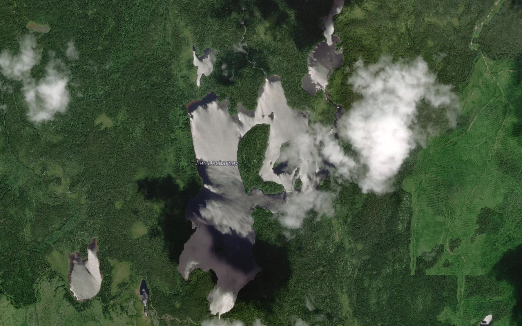 Satellite map of the Lac Decharnay
