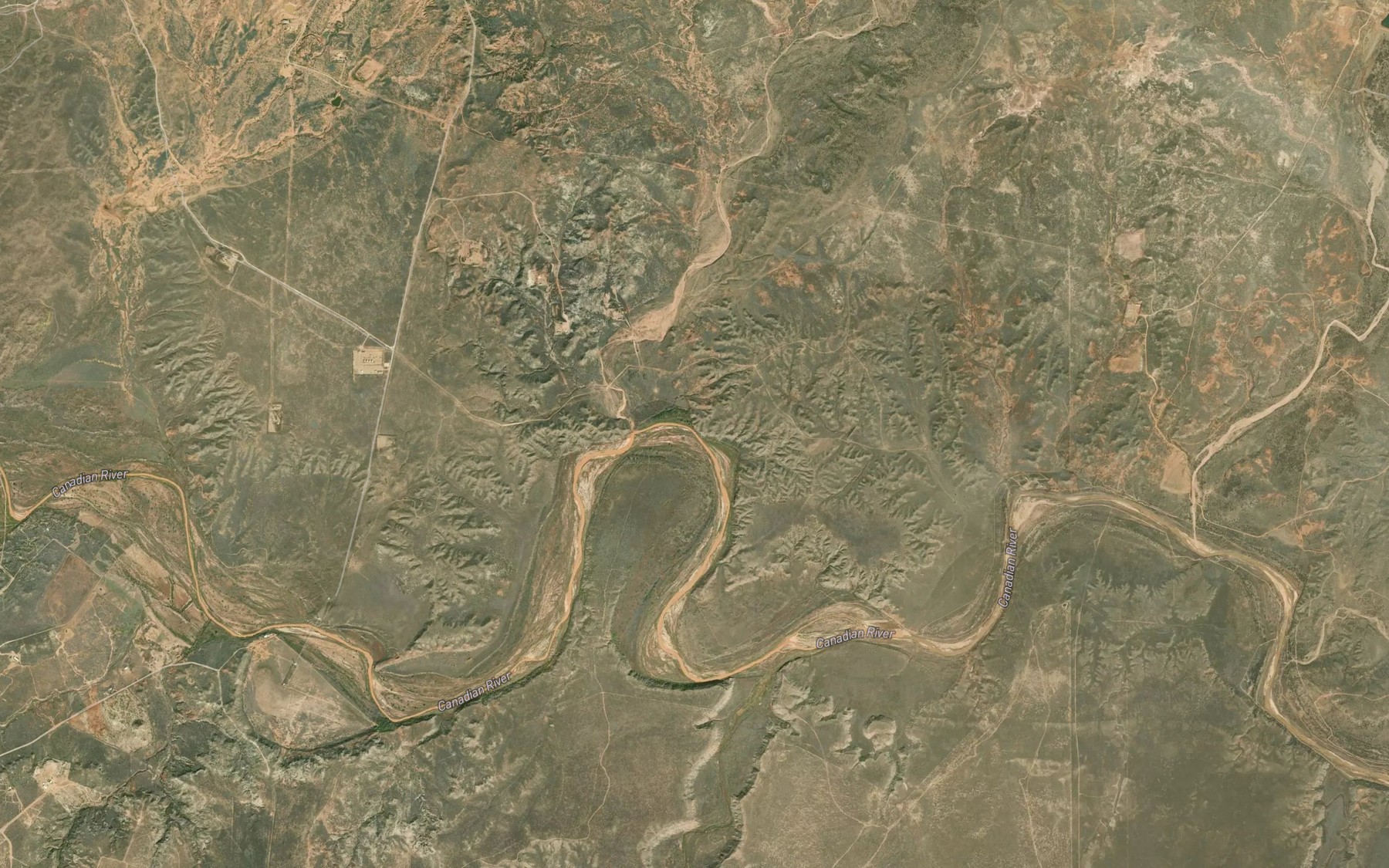 Satellite map of the Lahey Creek