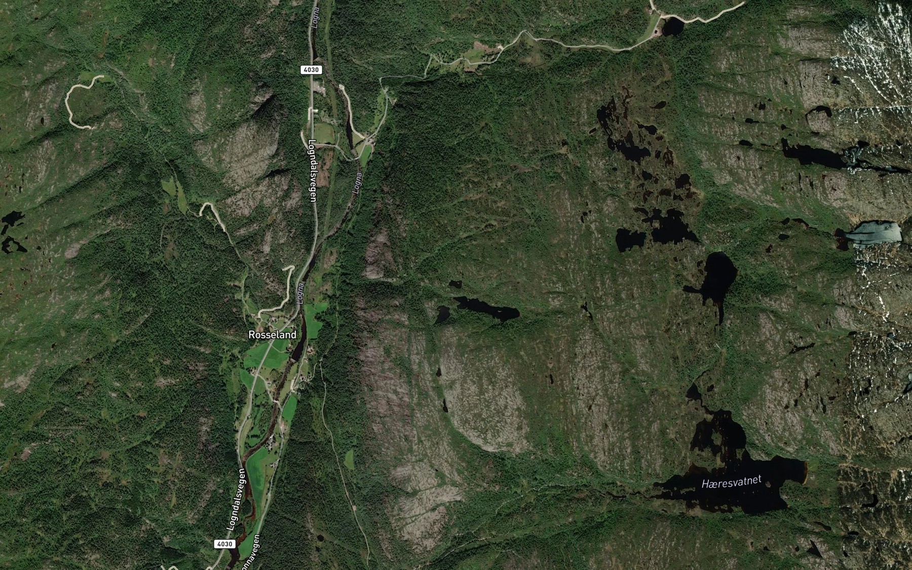 Satellite map of the Skrubbetjonn