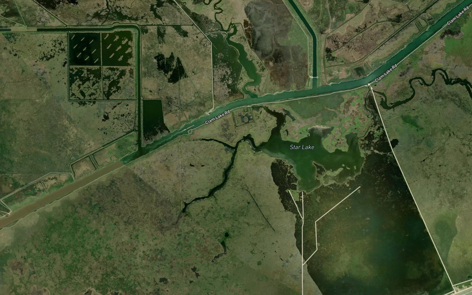 Satellite map of the West Prong