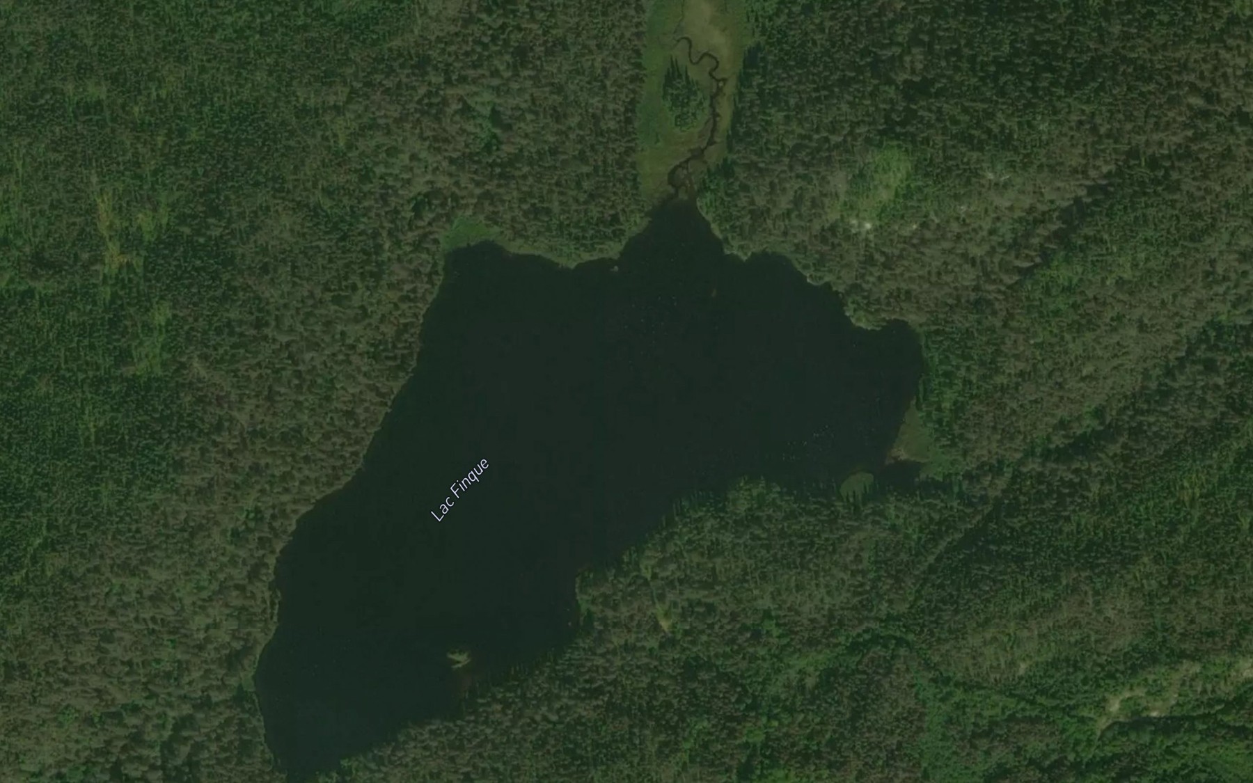 Satellite map of the Lac Finque