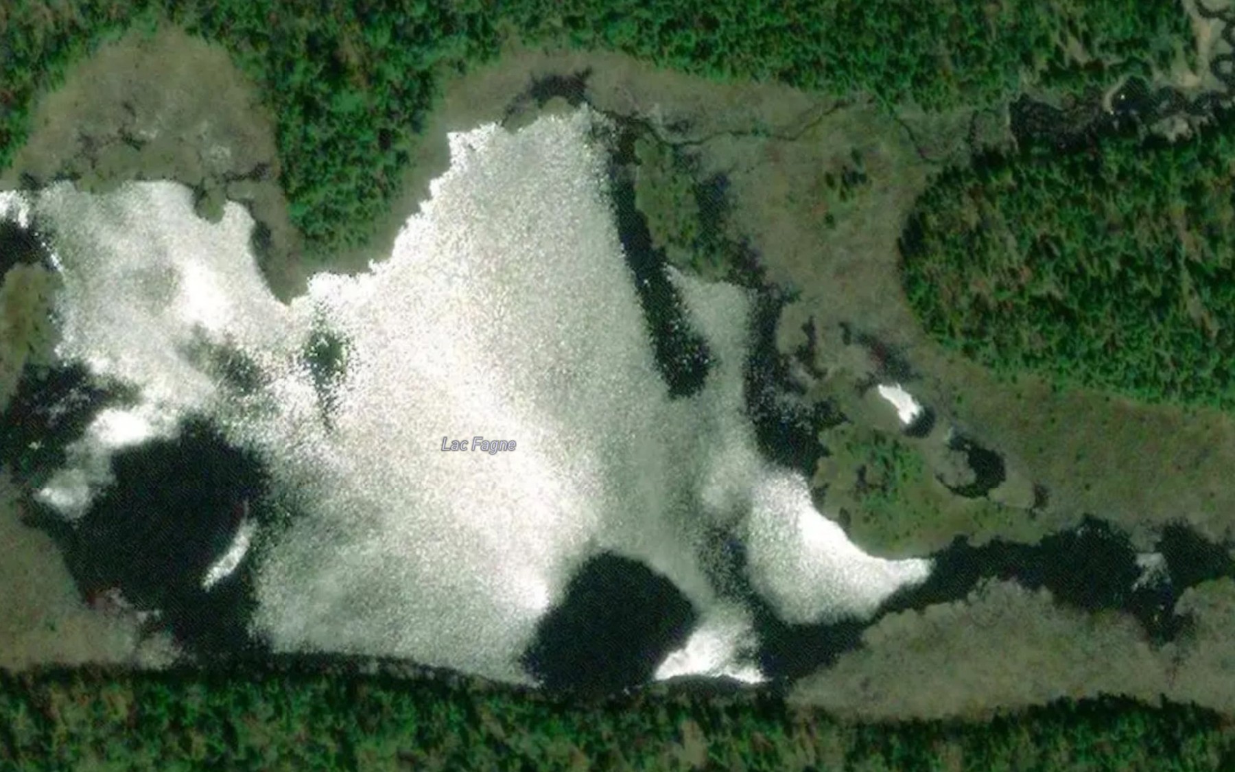 Satellite map of the Lac Fagne