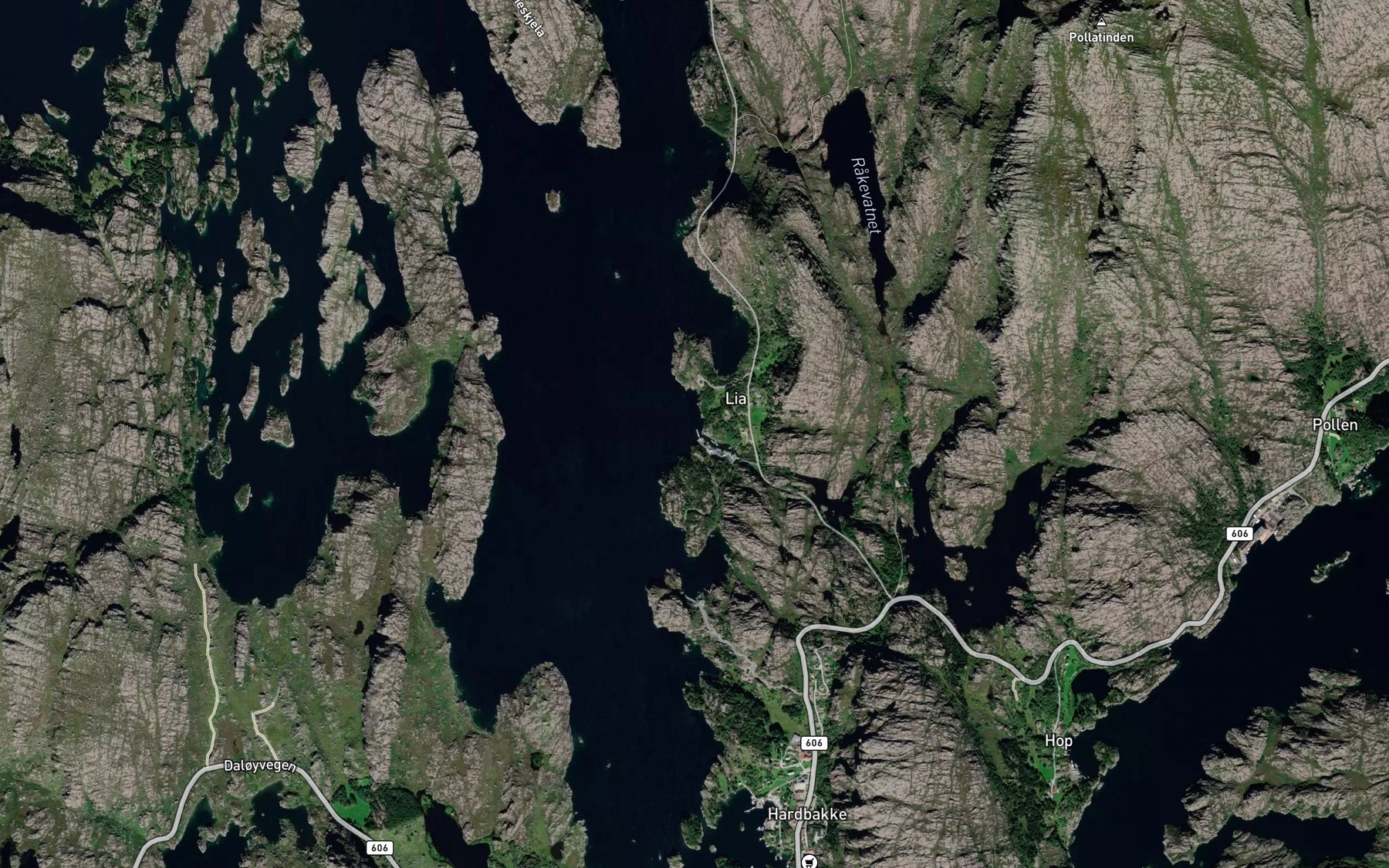 Satellite map of the Grunnevagen