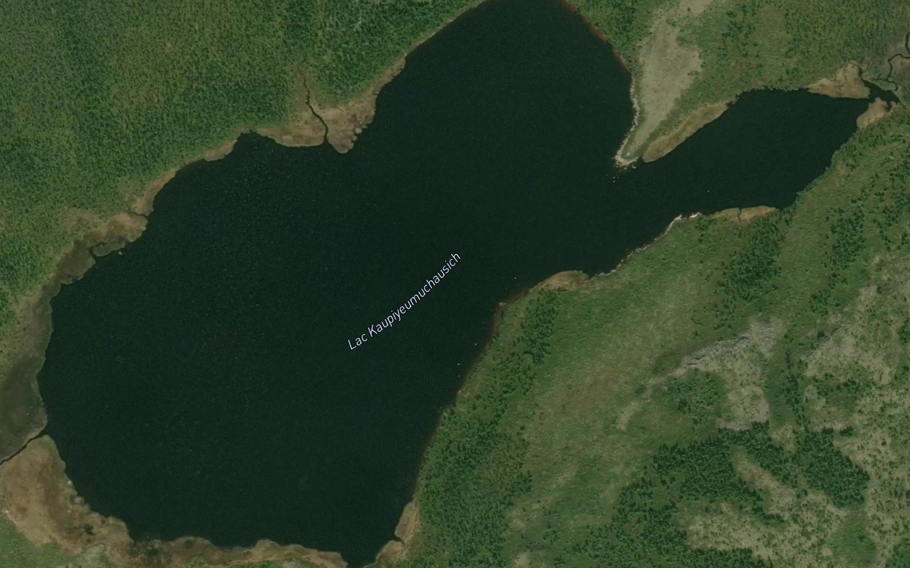 Satellite map of the Lac Kaupiyeumuchausich