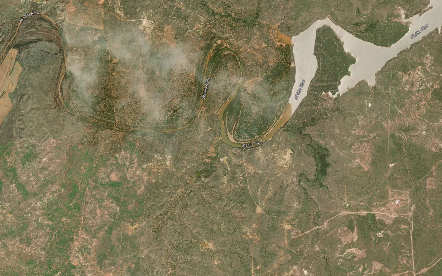 Satellite map of the Cottonwood Creek