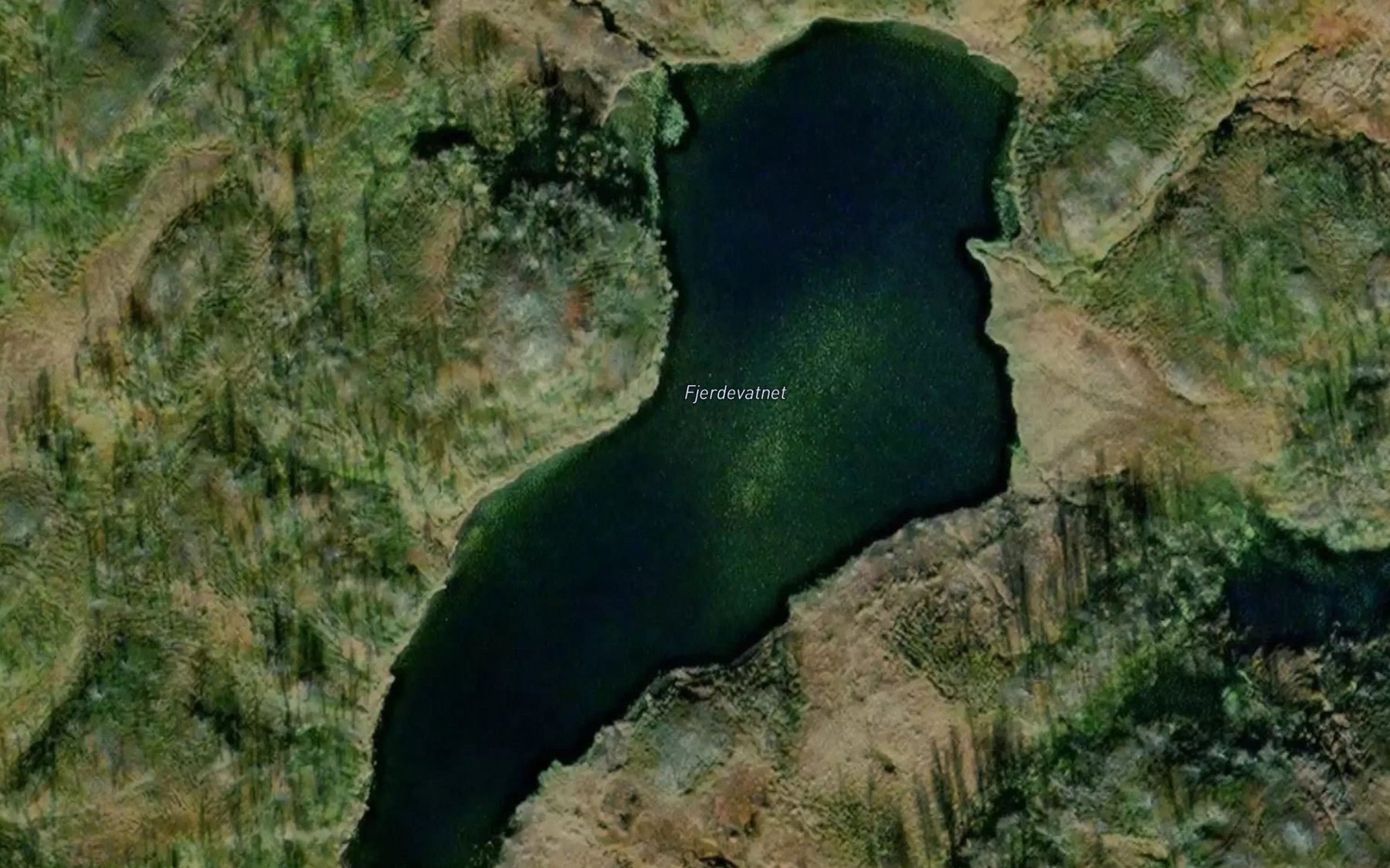 Satellite map of the Fjerdevatnet