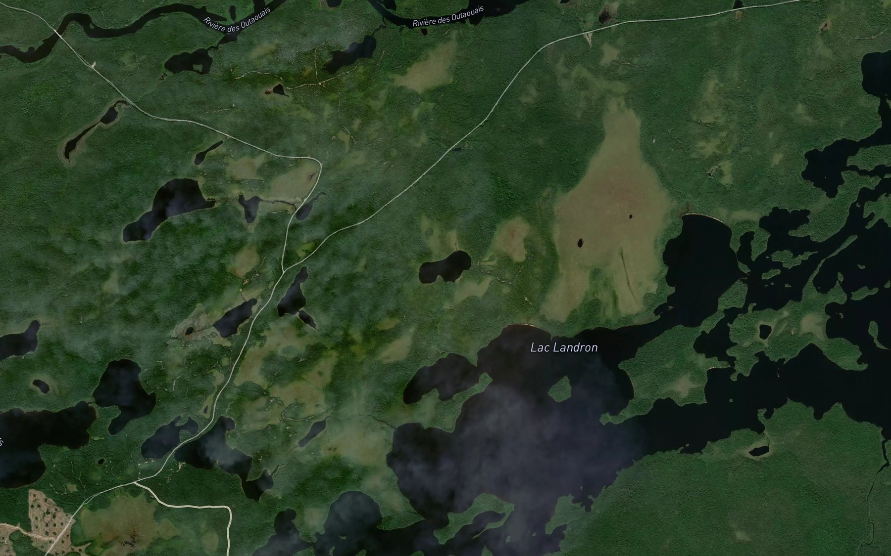 Satellite map of the Lac Rouault