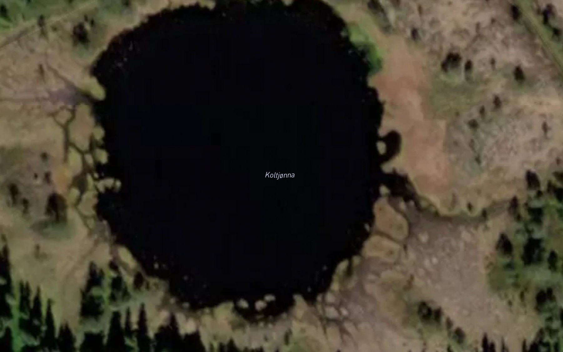 Satellite map of the Koltjorna
