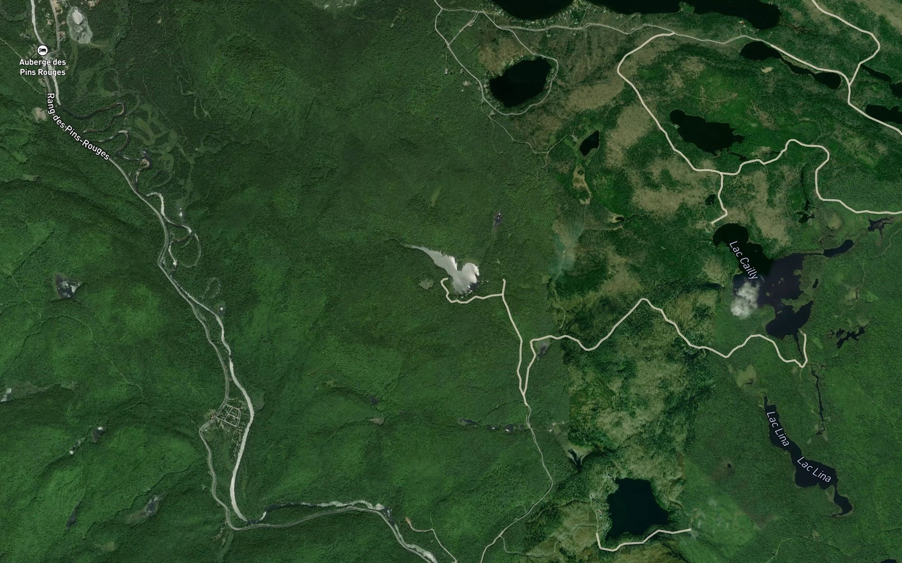Satellite map of the Lac du Castor