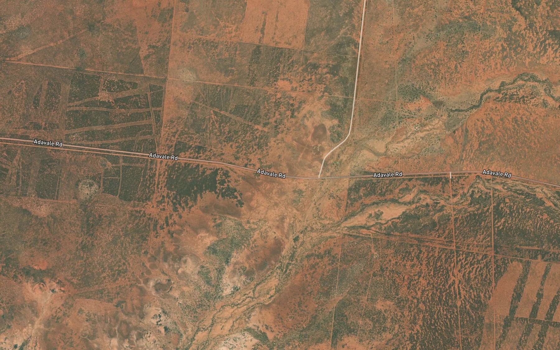 Satellite map of the South Branch Emu Creek