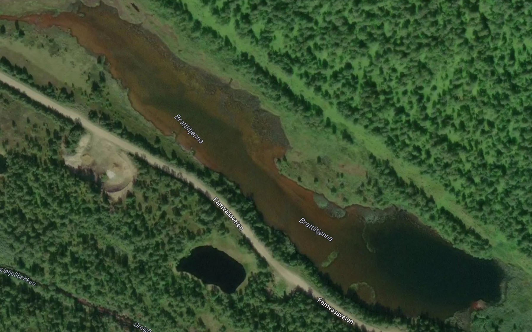 Satellite map of the Brattlitjorna