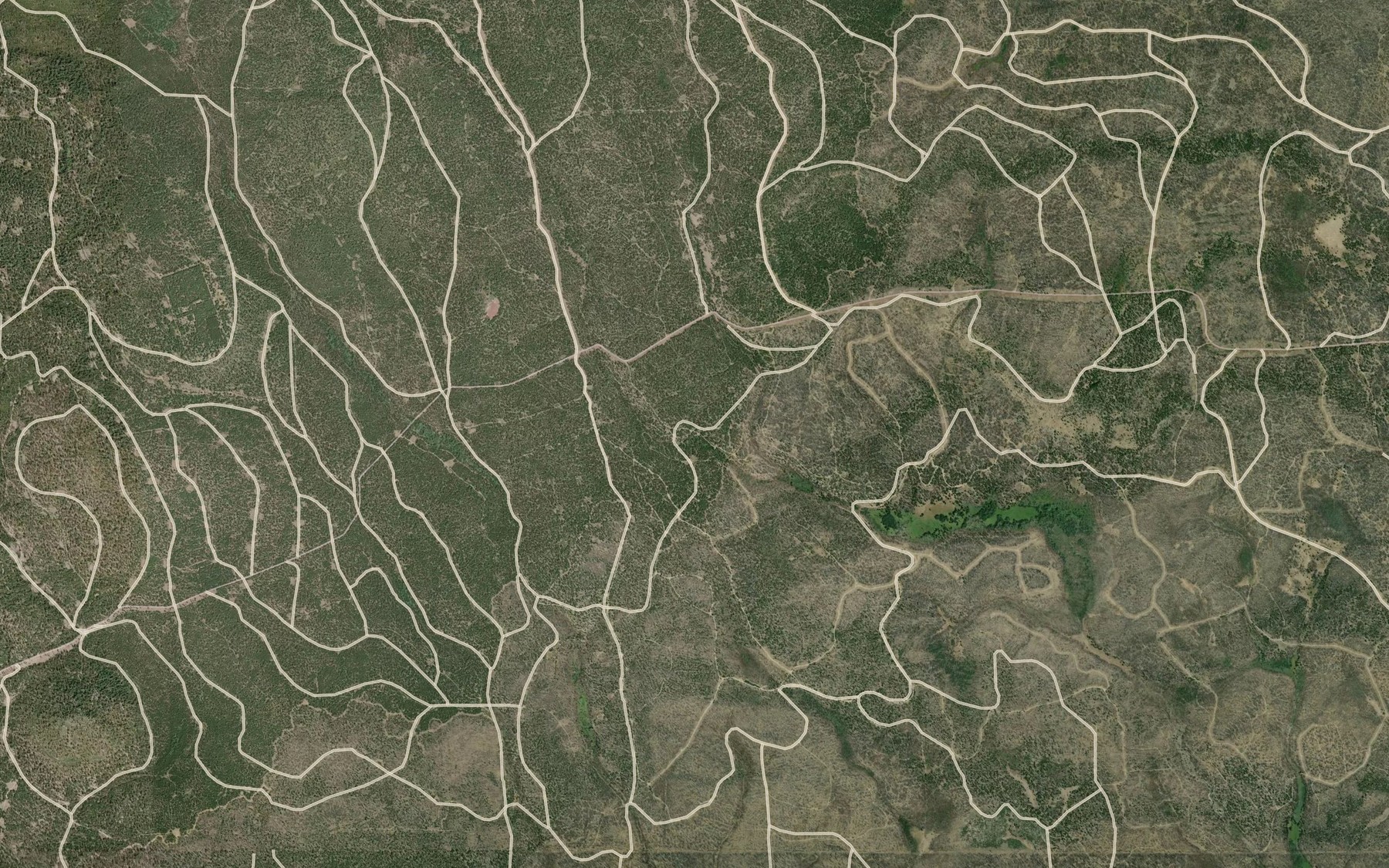 Satellite map of the Echo Spring